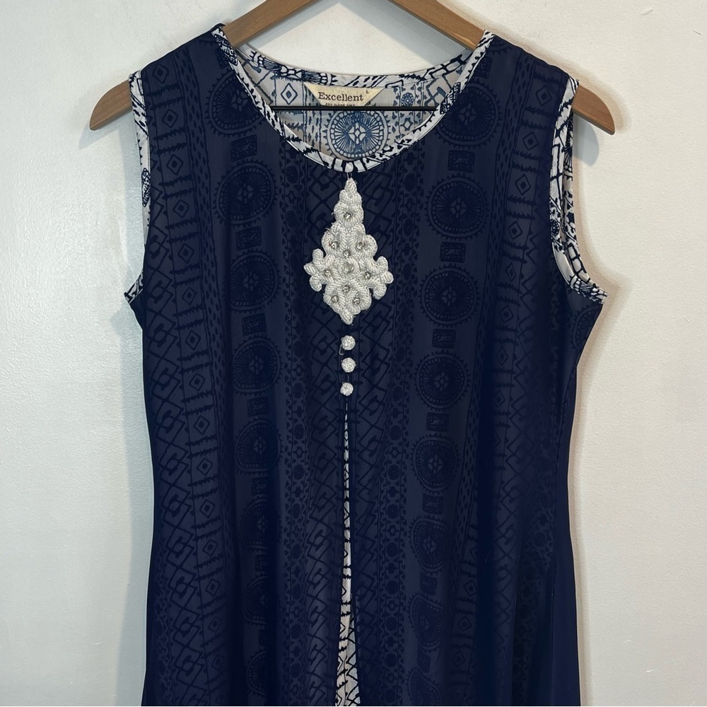 Women’s | Excellent Boho Sleeveless Dual Layered Maxi Dress | Large